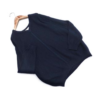 グローブ(grove)のgrove グローブ Vネック ニット セーター sizeM/紺 ◇■ レディース(ニット/セーター)