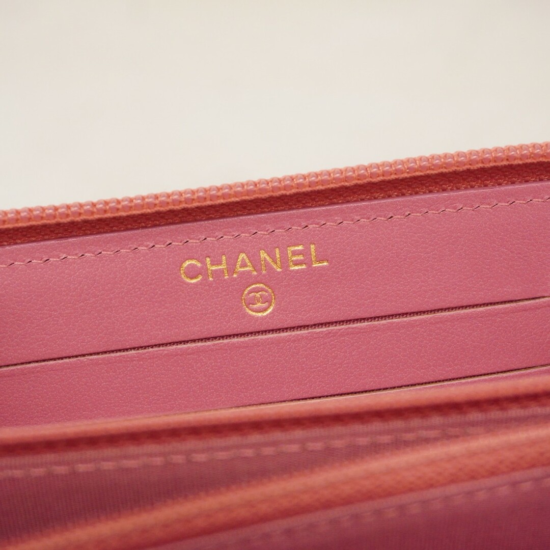 CHANEL - 【5cf6774】シャネル 財布 キャビアスキン ピンク CHANEL - 【5cf6774】シャネル 財布 キャビアスキン ピンク