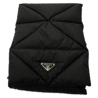 PRADA - プラダ PRADA ロゴ フリンジ マフラー ウール/カシミヤ PRADA - プラダ PRADA ロゴ フリンジ マフラー ウール/カシミヤ