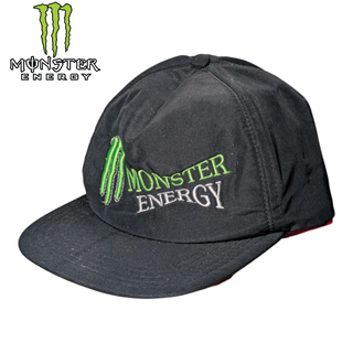 Monster Energy - MONSTER ENERGY ブラック 刺繍 ロゴ キャップ Monster Energy - MONSTER ENERGY ブラック 刺繍 ロゴ キャップ