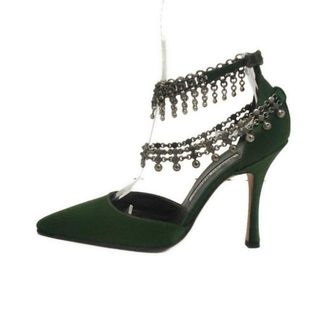 MANOLO BLAHNIK(ハイヒール/パンプス ・ グリーン・カーキ/緑色 MANOLO BLAHNIK(ハイヒール/パンプス ・ グリーン・カーキ/緑色