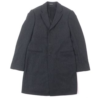 EMPORIO ARMANI - 【ARMANI アルマーニ】メンズ ロングコート 黒 EMPORIO ARMANI - 【ARMANI アルマーニ】メンズ ロングコート 黒
