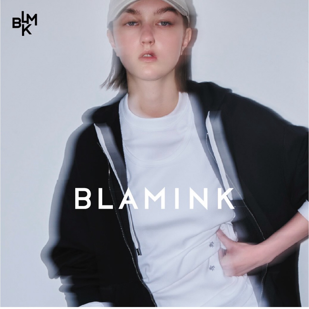 BLAMINK - 新品 BLAMINK ブラミンク コットンジップパーカー BLAMINK - 新品 BLAMINK ブラミンク コットンジップパーカー