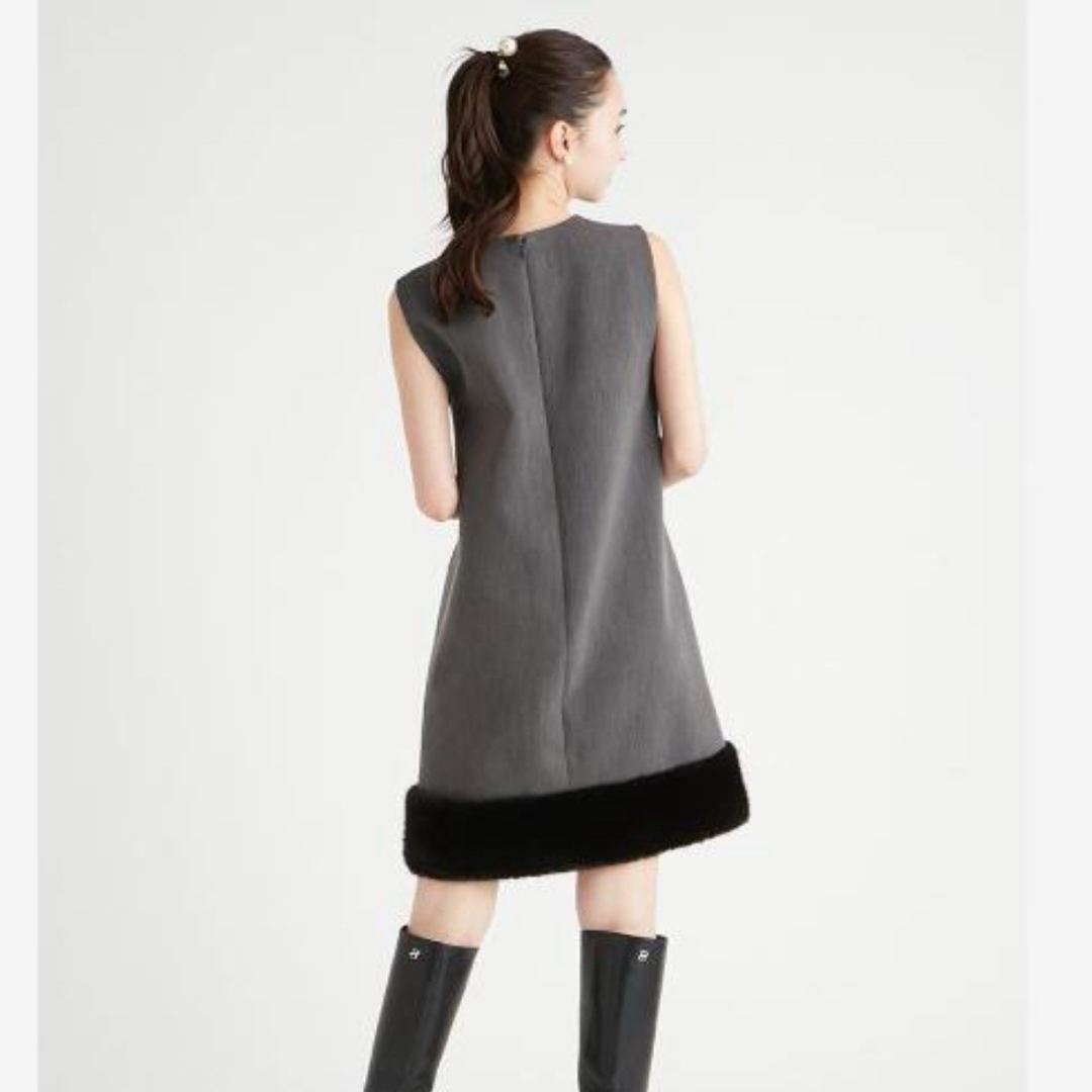 CELFORD - 新品未使用 タグ付き 36 GRY セルフォード 裾ファー CELFORD - 新品未使用 タグ付き 36 GRY セルフォード 裾ファー