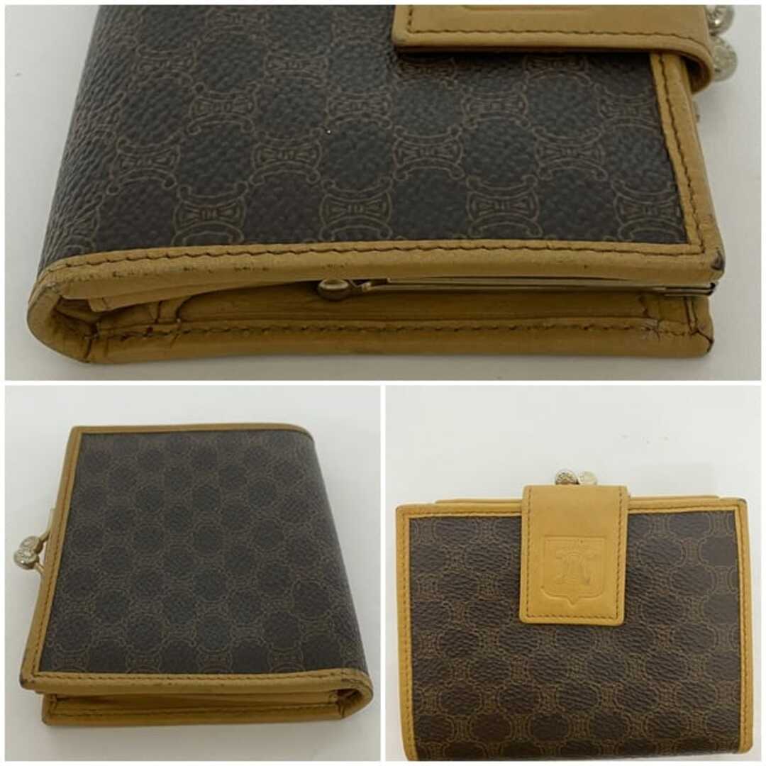CELINE - セリーヌ 二つ折り がま口 財布 ec-22717 ブラウン CELINE - セリーヌ 二つ折り がま口 財布 ec-22717 ブラウン