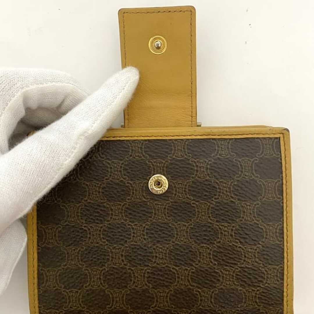 CELINE - セリーヌ 二つ折り がま口 財布 ec-22717 ブラウン CELINE - セリーヌ 二つ折り がま口 財布 ec-22717 ブラウン