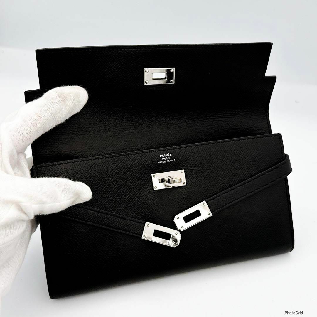 HERMES - 超極美品❣️エルメス✨ケリーウォレット✨ブラック HERMES - 超極美品❣️エルメス✨ケリーウォレット✨ブラック