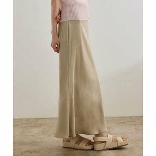ロペ(ROPE’)の【ベージュ系（28）】【WEB・一部店舗限定】フィブリルサテンマーメイドスカート【セットアップ対応】/洗える(ロングスカート)