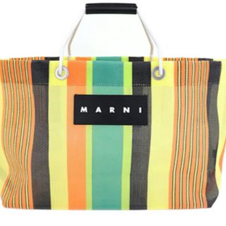 MARNI - 美品 マルニ かごバッグ 台形 ハンドバッグ MARNI - 美品 マルニ かごバッグ 台形 ハンドバッグ