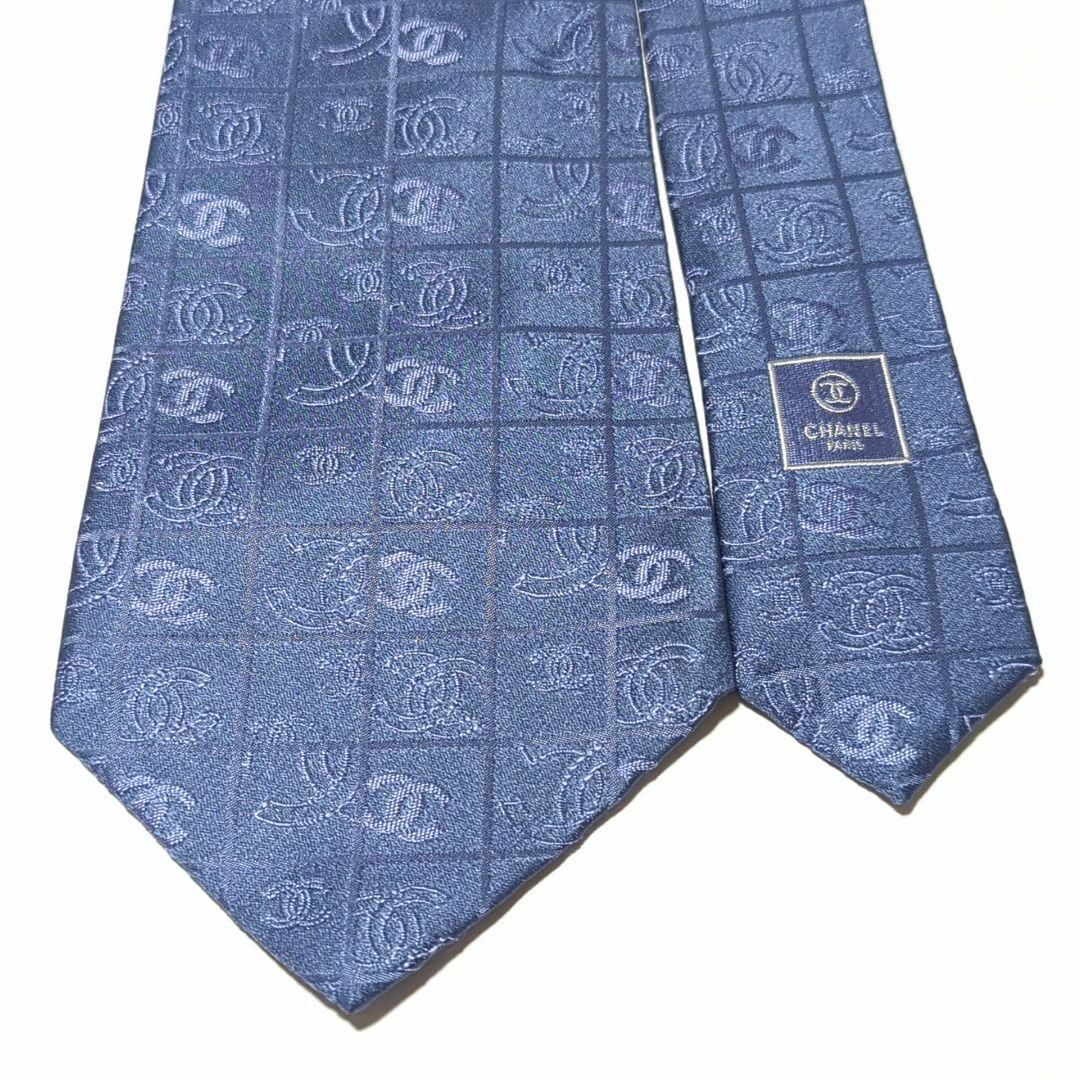 CHANEL - 美品 シャネル ネクタイ デカロゴ ココマーク 金 CHANEL - 美品 シャネル ネクタイ デカロゴ ココマーク 金