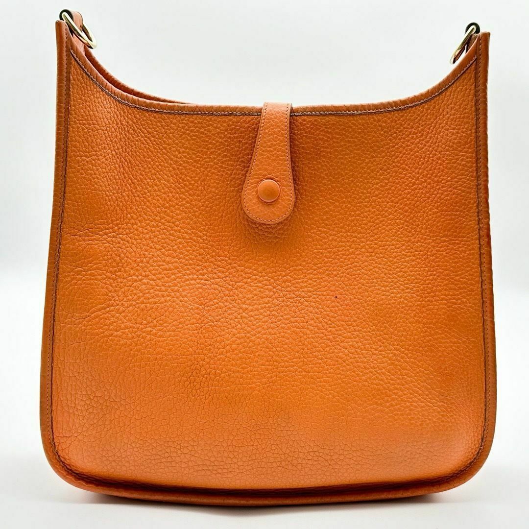 HERMES - 【美品】HERMES エルメス エヴリン GM オレンジ HERMES - 【美品】HERMES エルメス エヴリン GM オレンジ