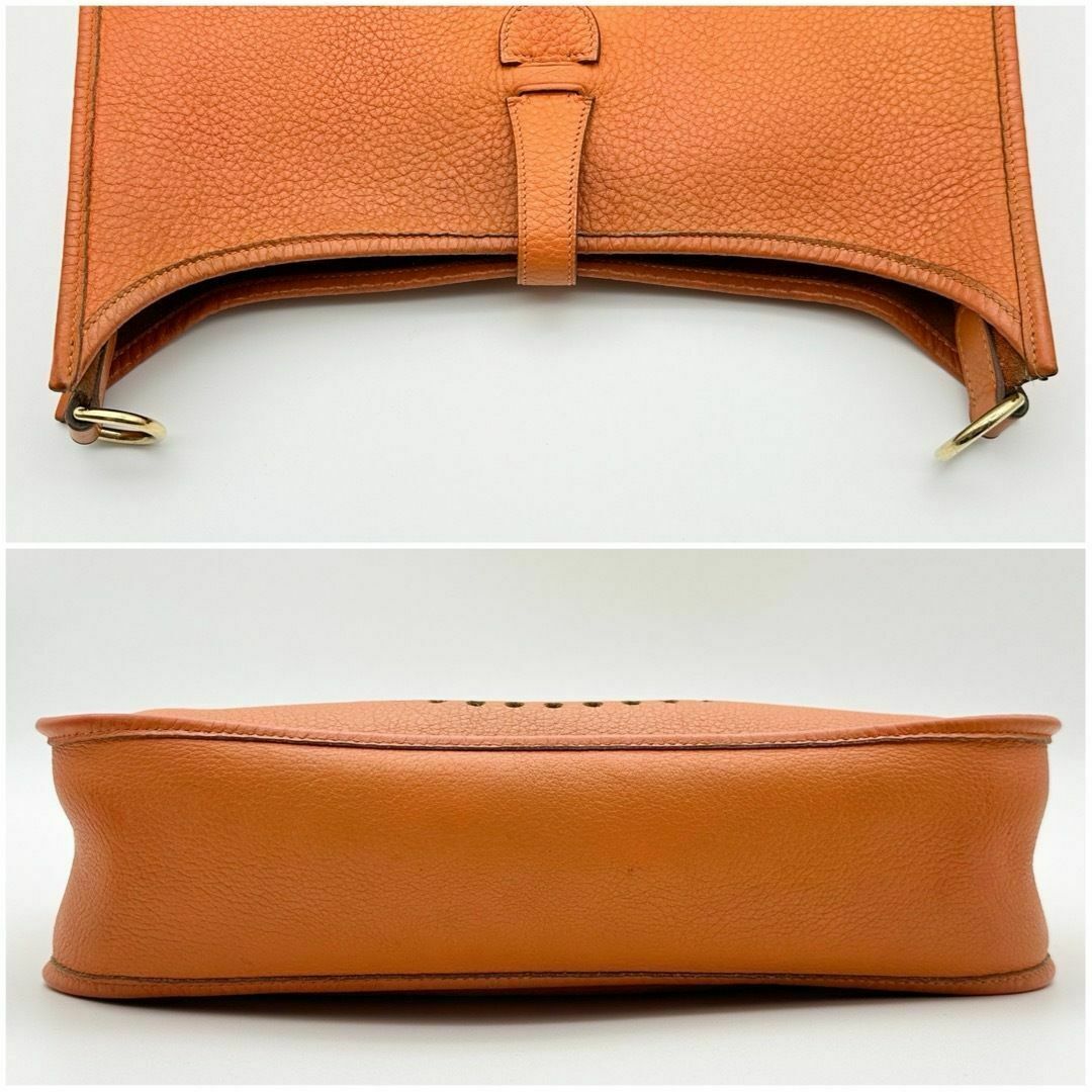 HERMES - 【美品】HERMES エルメス エヴリン GM オレンジ HERMES - 【美品】HERMES エルメス エヴリン GM オレンジ