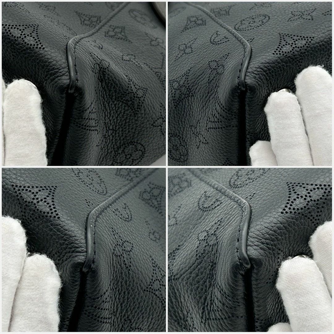 LOUIS VUITTON - 【極美品】ルイヴィトン マヒナ ヒナ PM 黒 LOUIS VUITTON - 【極美品】ルイヴィトン マヒナ ヒナ PM 黒