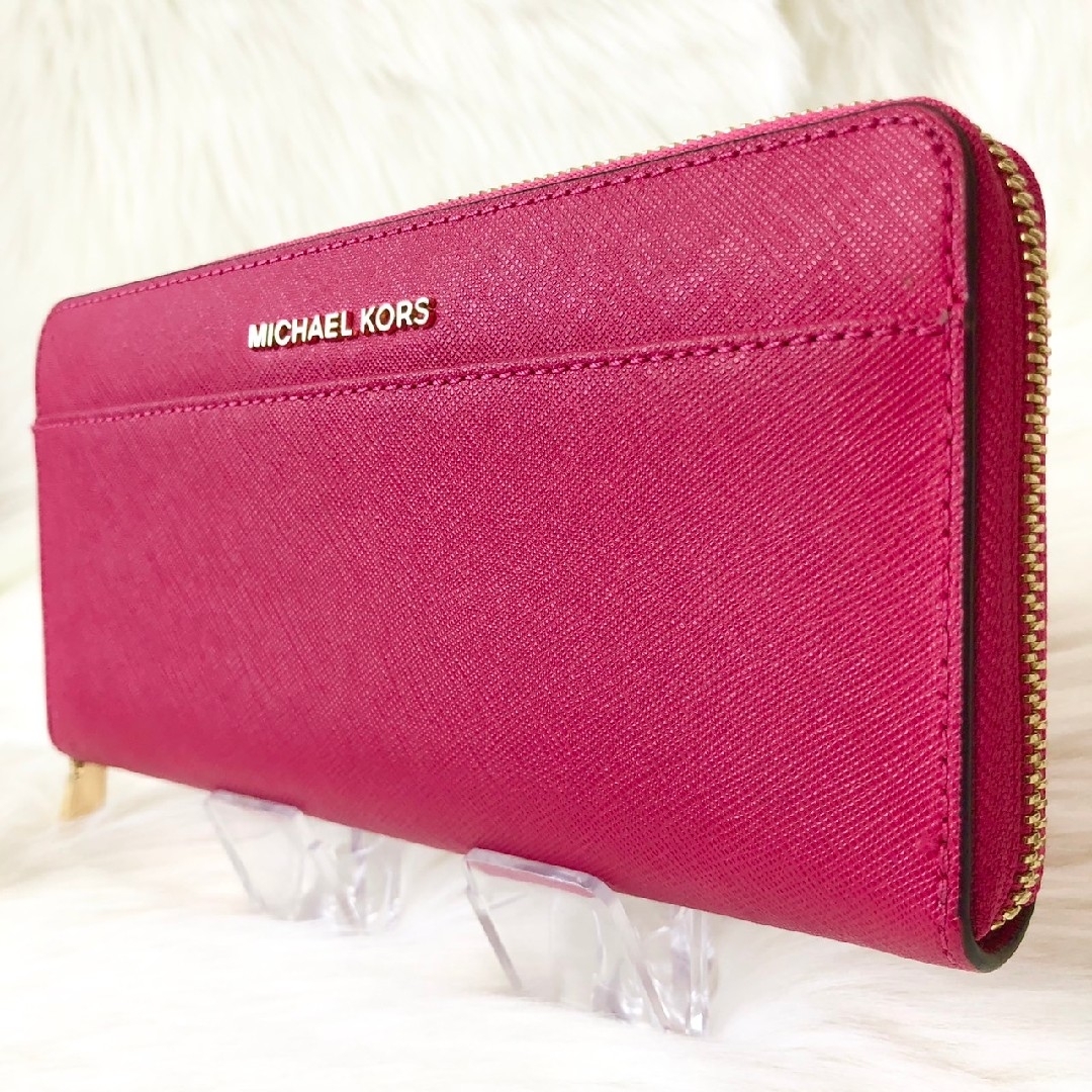 MICHAEL KORS - 【未使用級】マイケルコース 長財布 ラウンド MICHAEL KORS - 【未使用級】マイケルコース 長財布 ラウンド