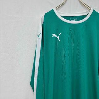 プーマ(PUMA)の美品✨ プーマ PUMA 長袖 スポーツウエア 大きめ ロンT ロゴ XL(Tシャツ/カットソー(七分/長袖))