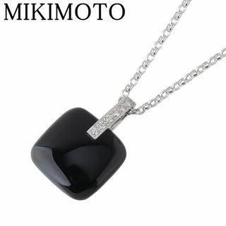 MIKIMOTO - ミキモト オニキス ダイヤ ネックレス ダイヤ0.09ct MIKIMOTO - ミキモト オニキス ダイヤ ネックレス ダイヤ0.09ct