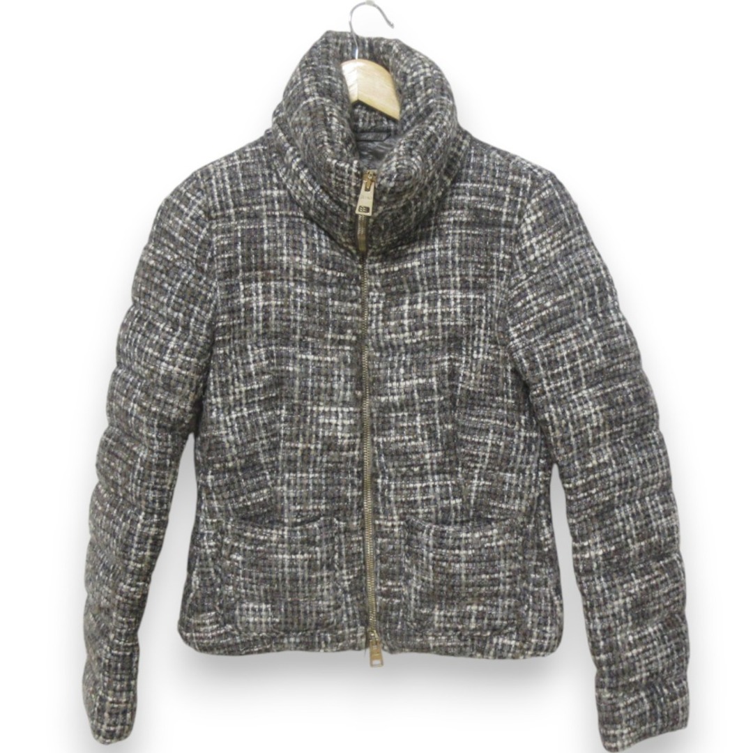 HERNO - 良品 HERNO ヘルノ ハイネック ショート丈 ツイード HERNO - 良品 HERNO ヘルノ ハイネック ショート丈 ツイード