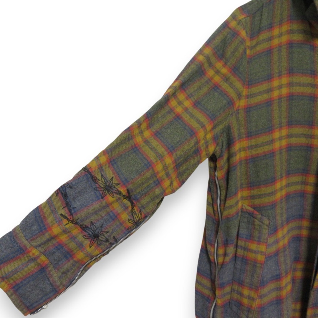 sacai - 美品 sacai サカイ コットン×ウール チェック柄 サイド sacai - 美品 sacai サカイ コットン×ウール チェック柄 サイド