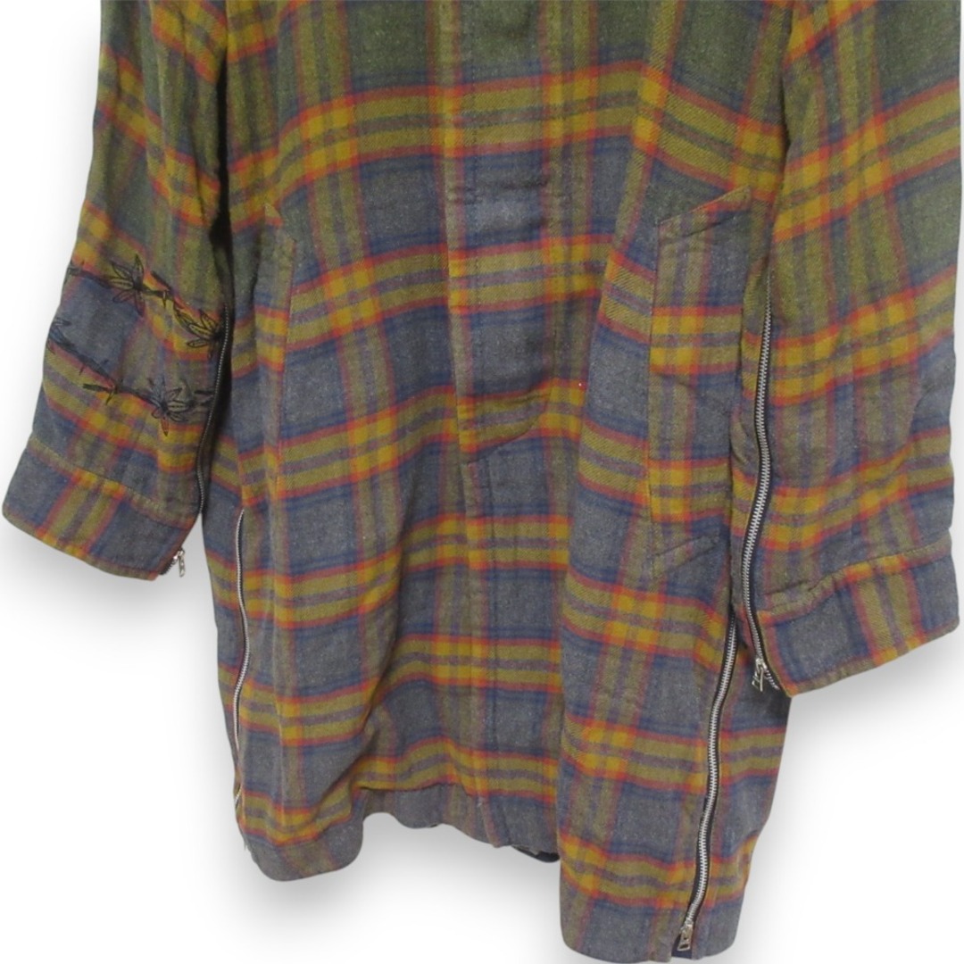 sacai - 美品 sacai サカイ コットン×ウール チェック柄 サイド sacai - 美品 sacai サカイ コットン×ウール チェック柄 サイド