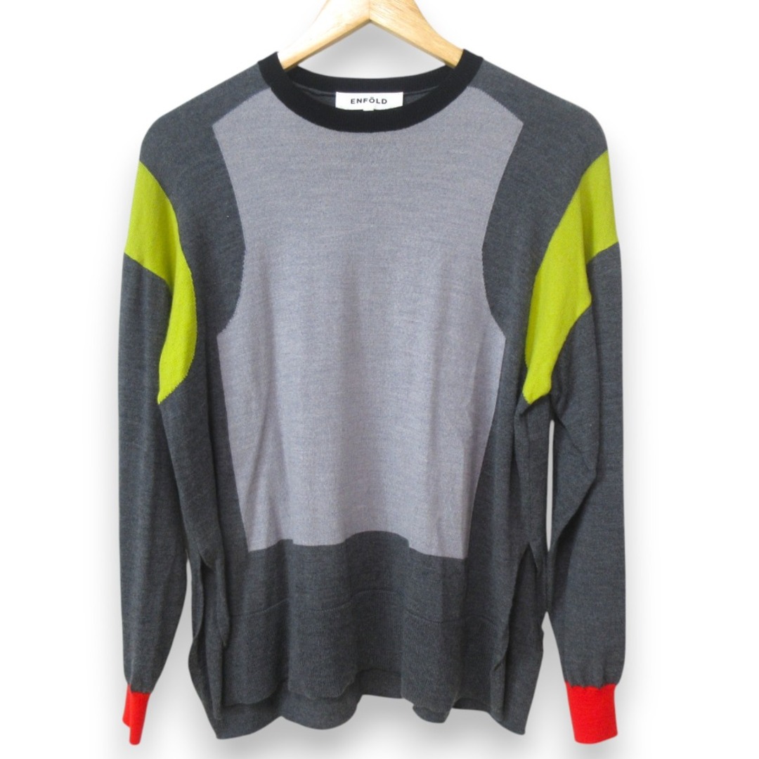 ENFOLD - 美品 23AW ENFOLD エンフォルド PANEL PULLOVER ウール ENFOLD - 美品 23AW ENFOLD エンフォルド PANEL PULLOVER ウール