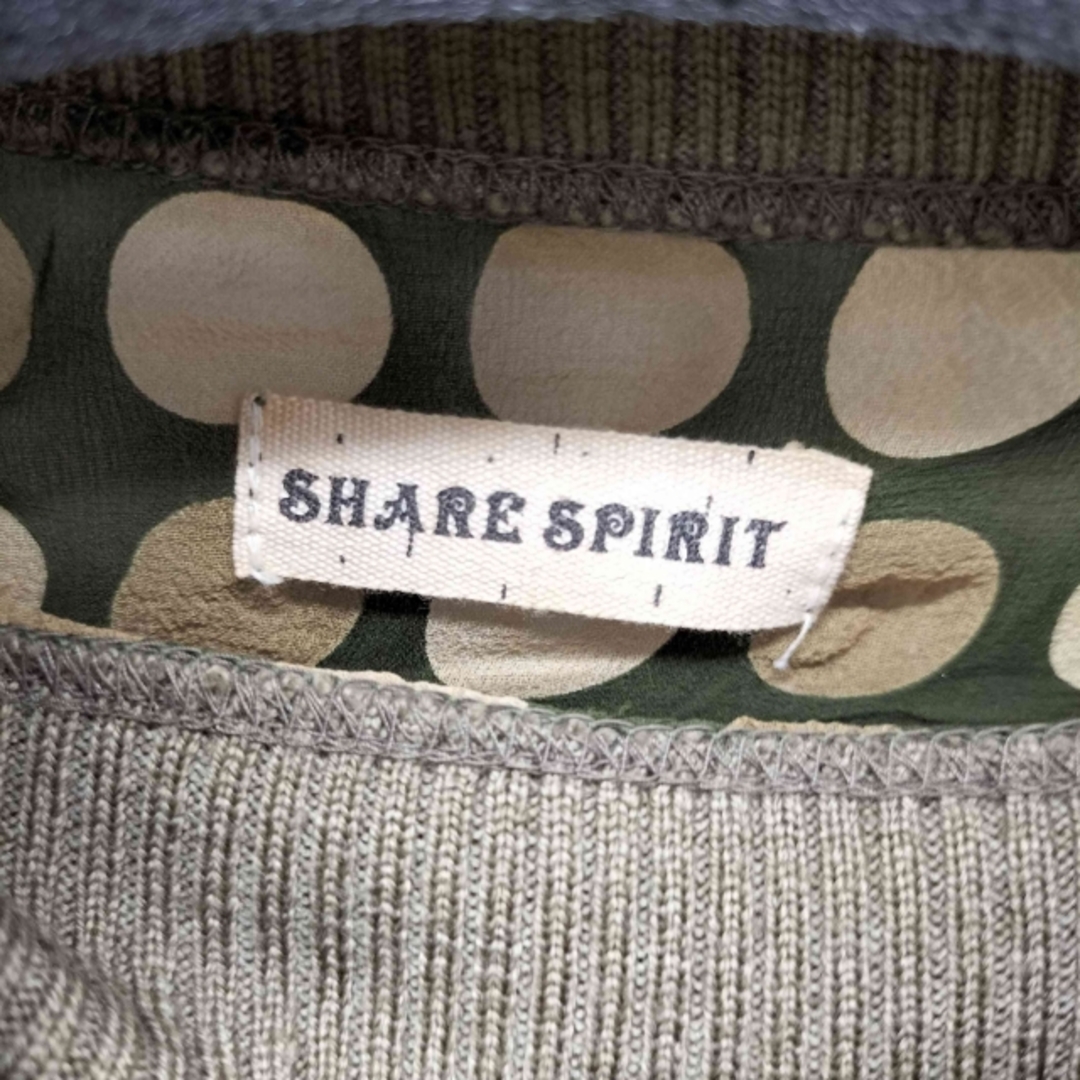 SHARE SPIRIT(シェアースピリット) y2k シルクドットトップスの SHARE SPIRIT(シェアースピリット) y2k シルクドットトップスの