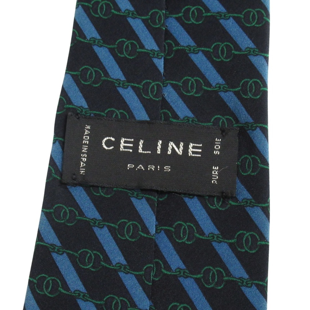 CELINE - セリーヌ CELINE マカダム 総柄 シルク ネクタイ CELINE - セリーヌ CELINE マカダム 総柄 シルク ネクタイ