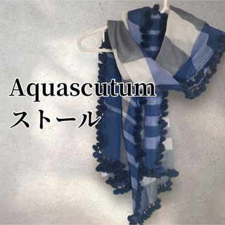AQUA SCUTUM - Aquascutum マフラー ストール JAL機内販売の通販 AQUA SCUTUM - Aquascutum マフラー ストール JAL機内販売の通販