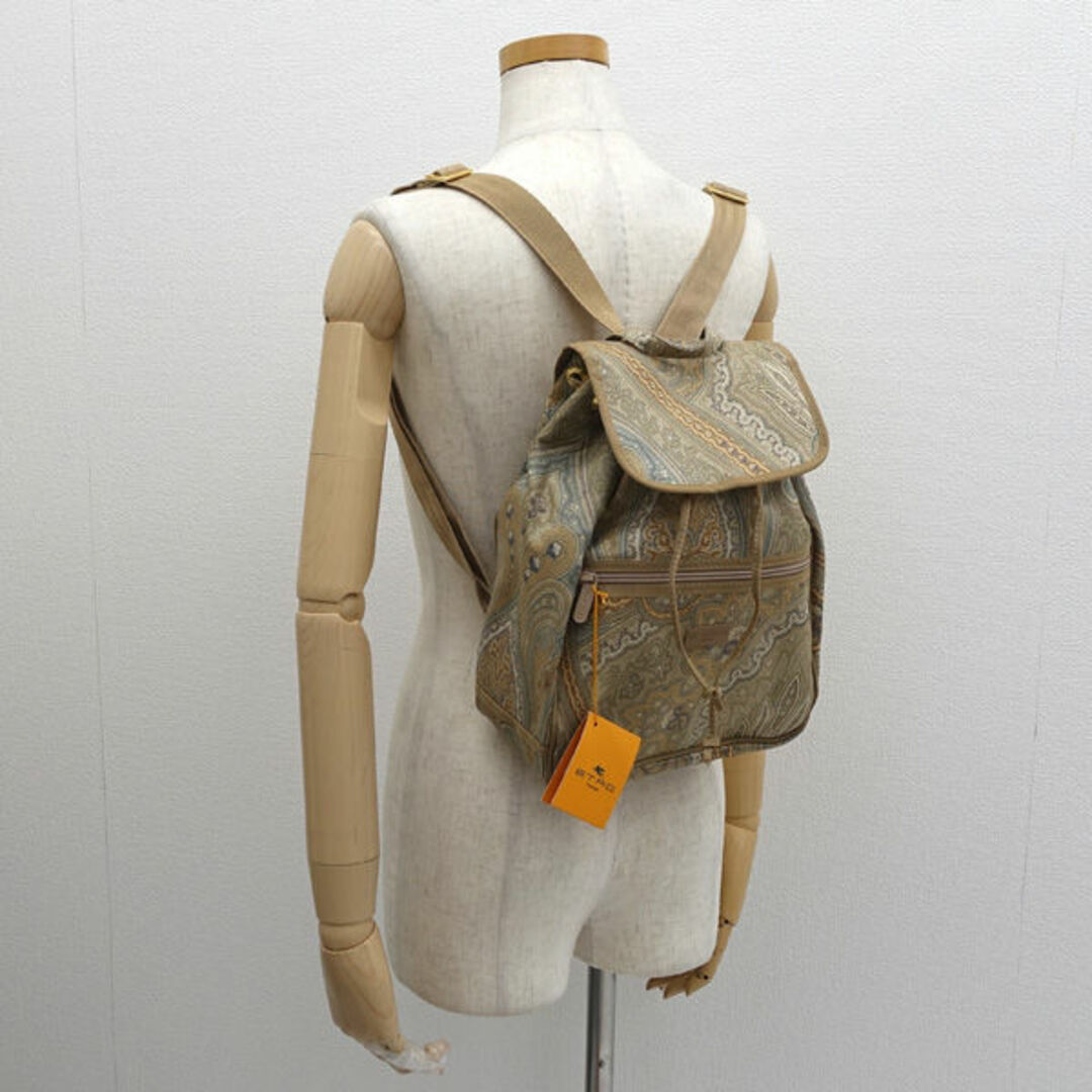 ETRO - ETRO / エトロ ◇リュック/巾着/ペイズリー柄/ベージュ ETRO - ETRO / エトロ ◇リュック/巾着/ペイズリー柄/ベージュ