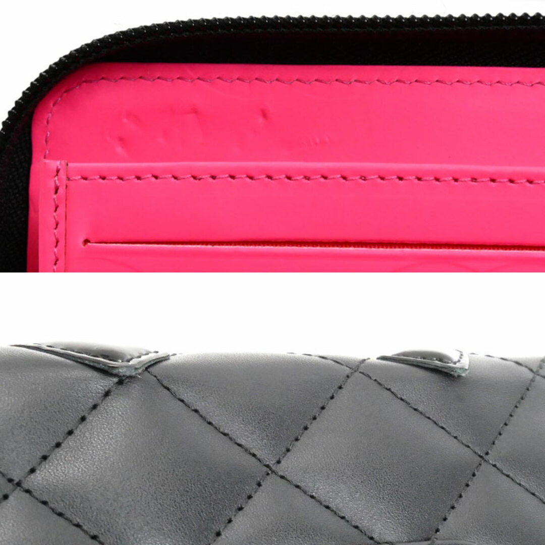 CHANEL - CHANEL シャネル カンボンライン 長財布 ラウンド CHANEL - CHANEL シャネル カンボンライン 長財布 ラウンド