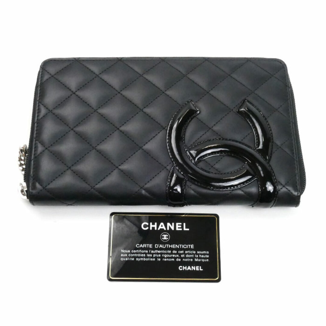 CHANEL - CHANEL シャネル カンボンライン 長財布 ラウンド CHANEL - CHANEL シャネル カンボンライン 長財布 ラウンド