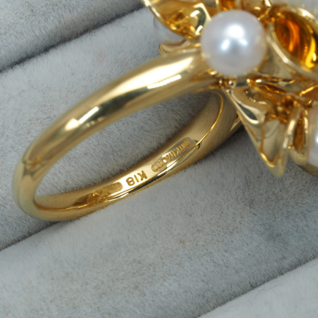 MIKIMOTO - ミキモト リング パール 真珠 5.0mm 花びら フラワー MIKIMOTO - ミキモト リング パール 真珠 5.0mm 花びら フラワー