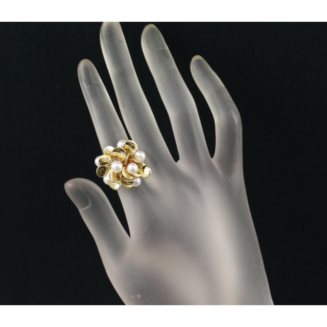 MIKIMOTO - ミキモト リング パール 真珠 5.0mm 花びら フラワー MIKIMOTO - ミキモト リング パール 真珠 5.0mm 花びら フラワー