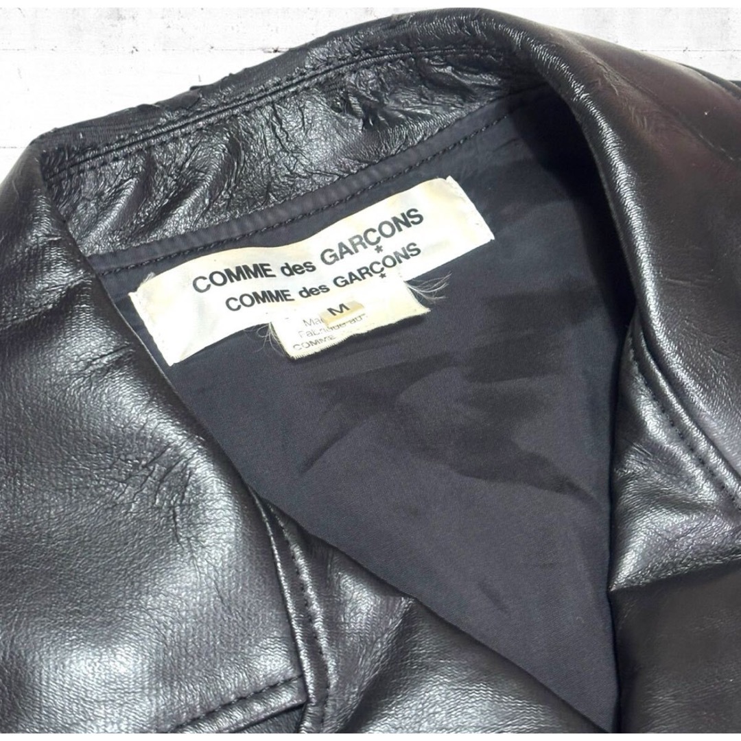 COMME des GARCONS - comme des garcons フェイクレザー ダブル COMME des GARCONS - comme des garcons フェイクレザー ダブル