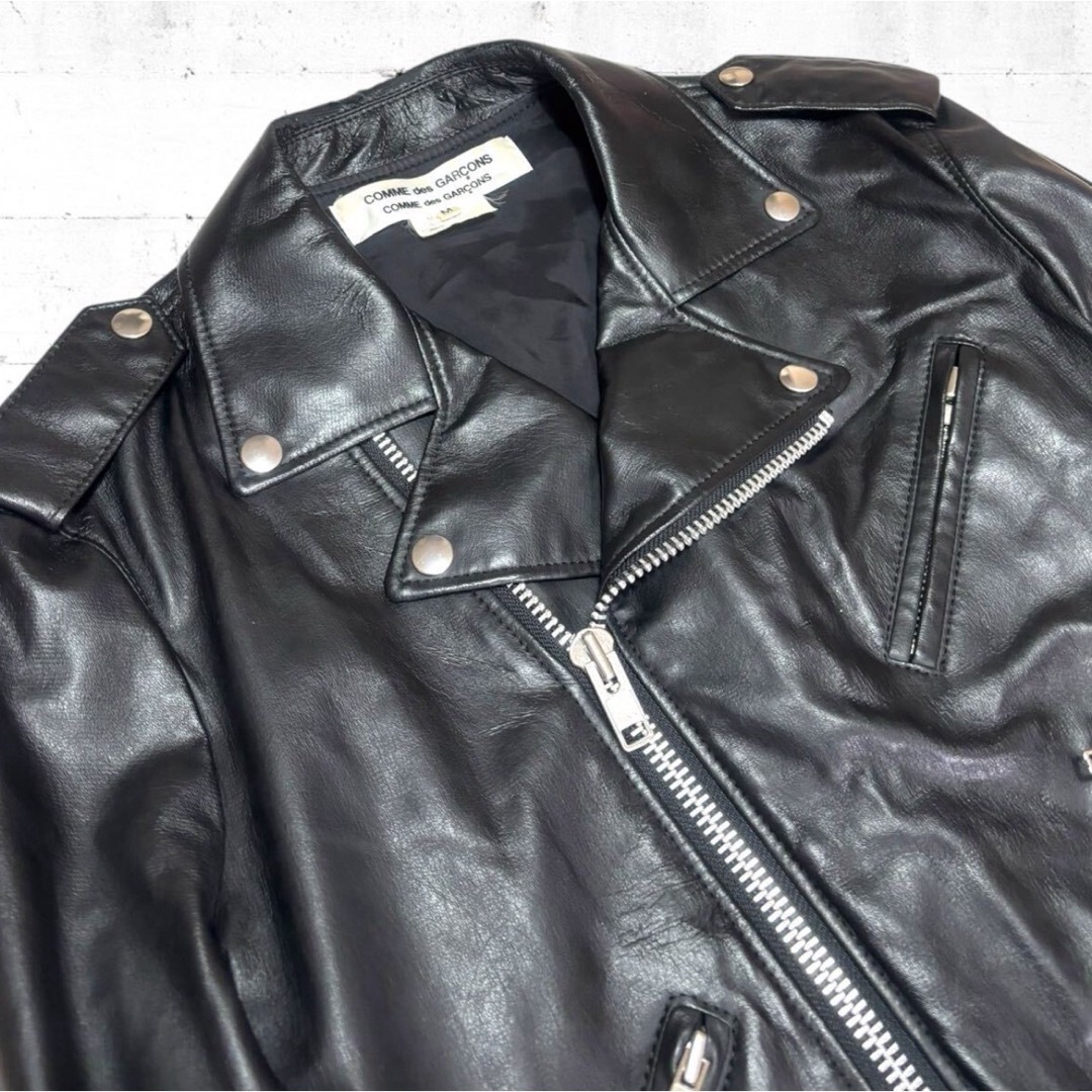 COMME des GARCONS - comme des garcons フェイクレザー ダブル COMME des GARCONS - comme des garcons フェイクレザー ダブル