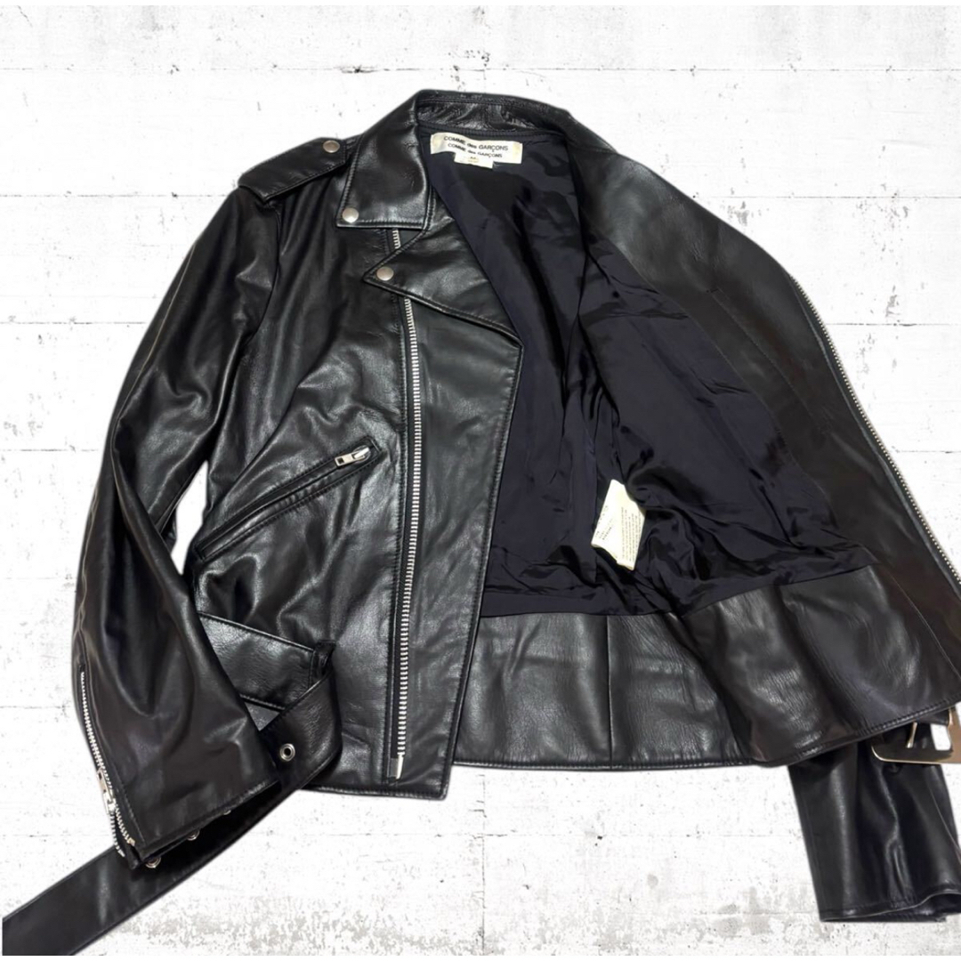 COMME des GARCONS - comme des garcons フェイクレザー ダブル COMME des GARCONS - comme des garcons フェイクレザー ダブル