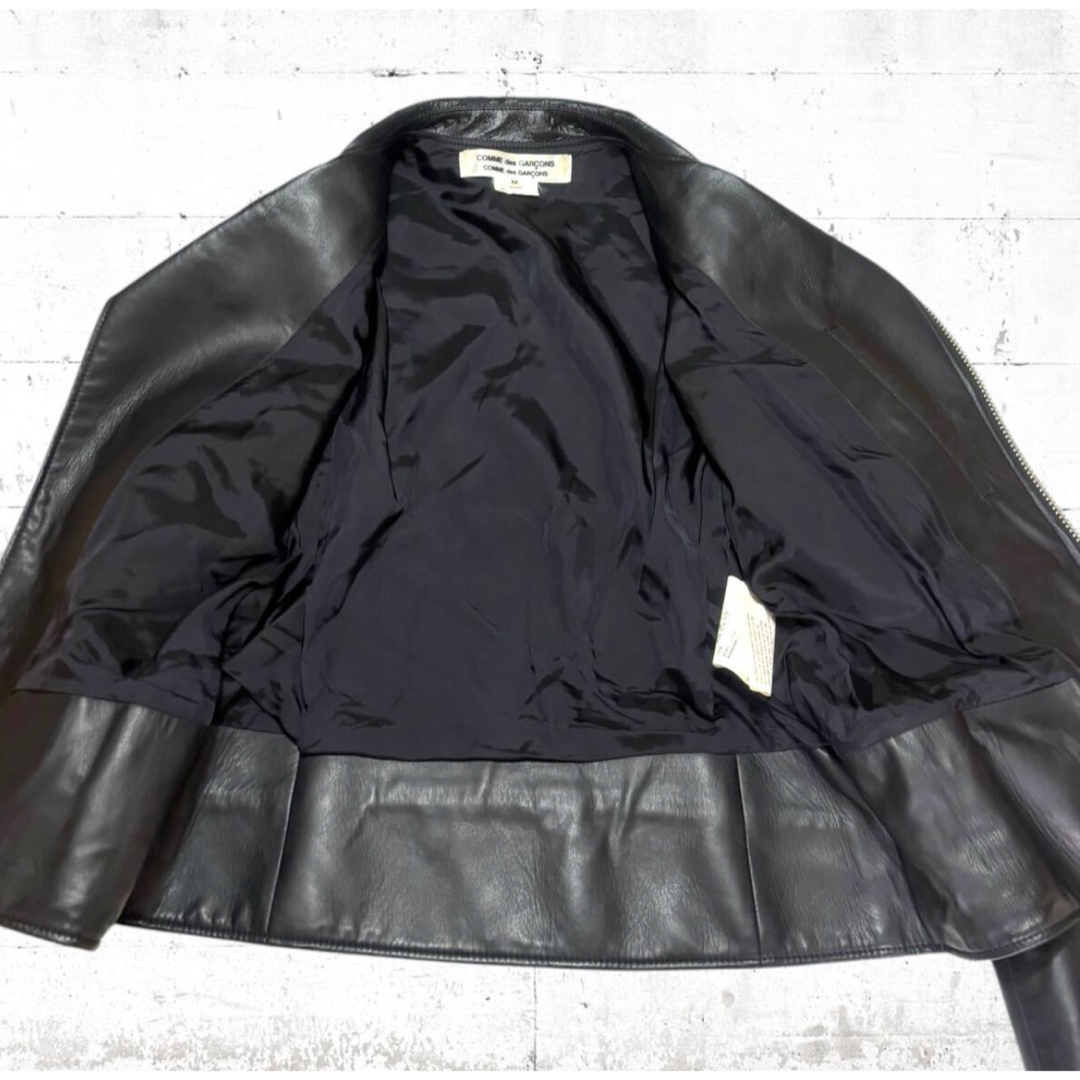 COMME des GARCONS - comme des garcons フェイクレザー ダブル COMME des GARCONS - comme des garcons フェイクレザー ダブル