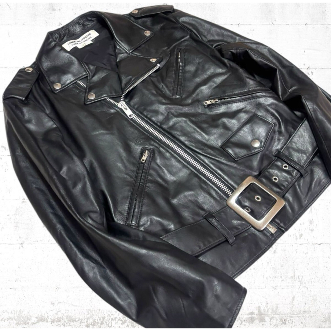 COMME des GARCONS - comme des garcons フェイクレザー ダブル COMME des GARCONS - comme des garcons フェイクレザー ダブル