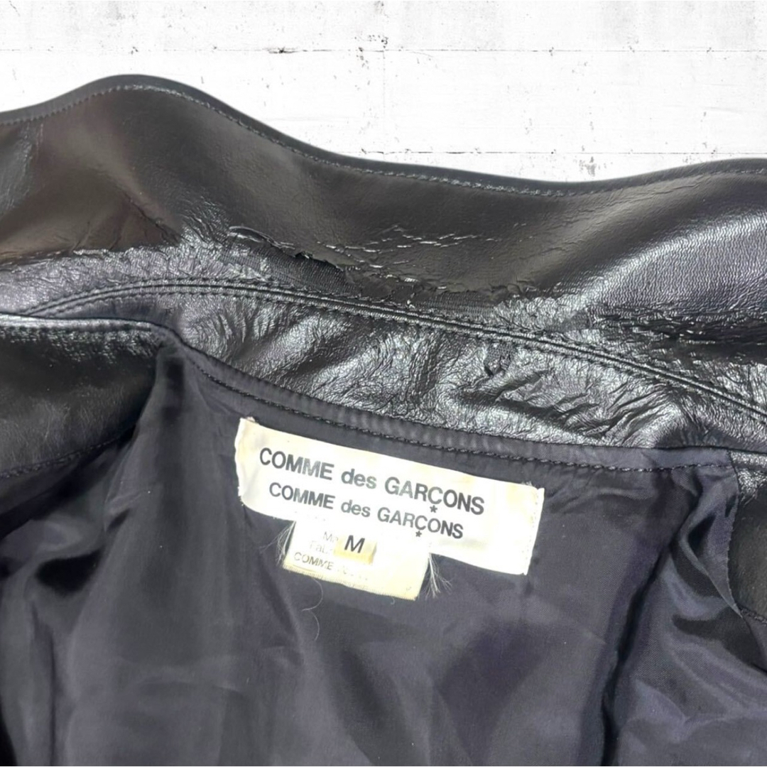 COMME des GARCONS - comme des garcons フェイクレザー ダブル COMME des GARCONS - comme des garcons フェイクレザー ダブル