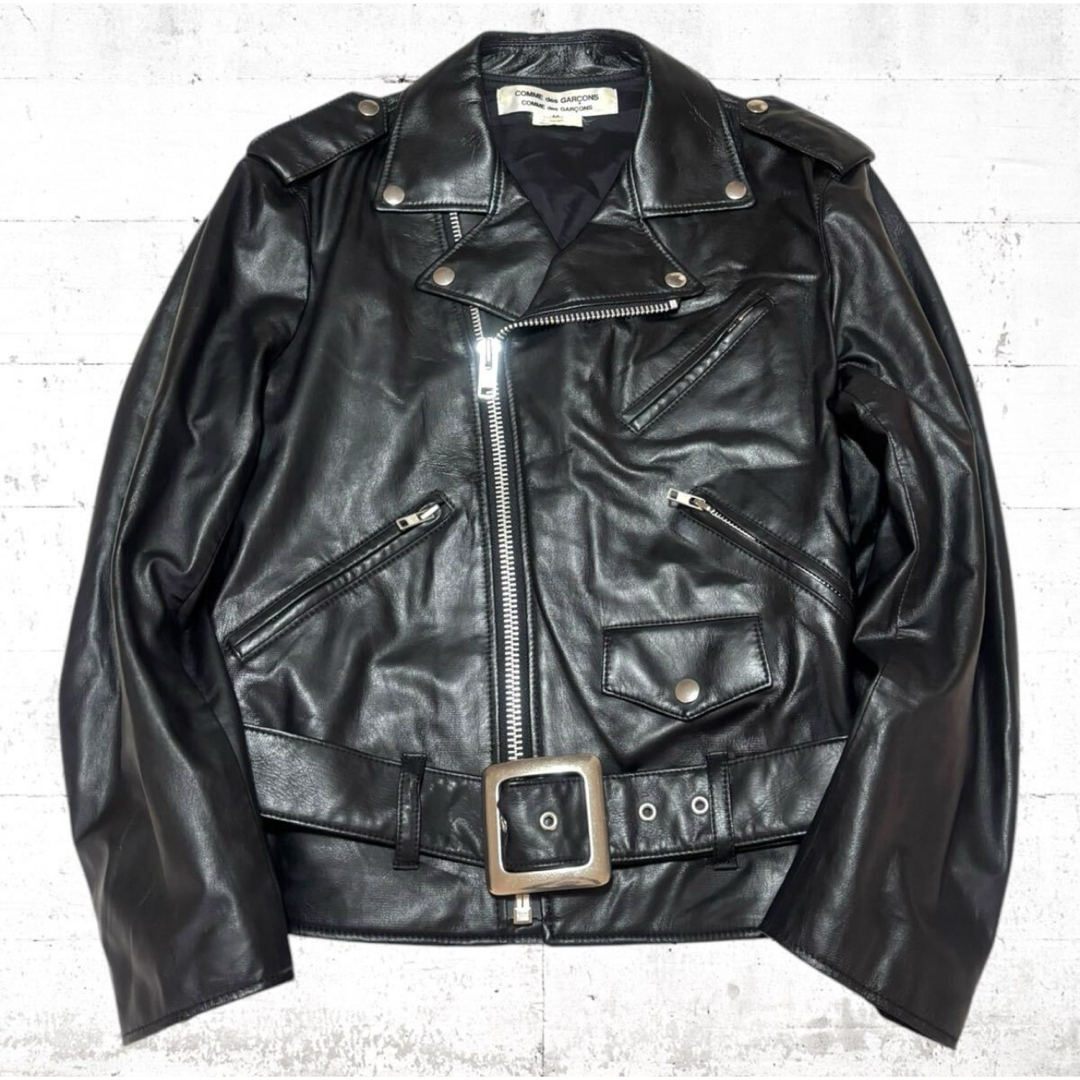 COMME des GARCONS - comme des garcons フェイクレザー ダブル COMME des GARCONS - comme des garcons フェイクレザー ダブル