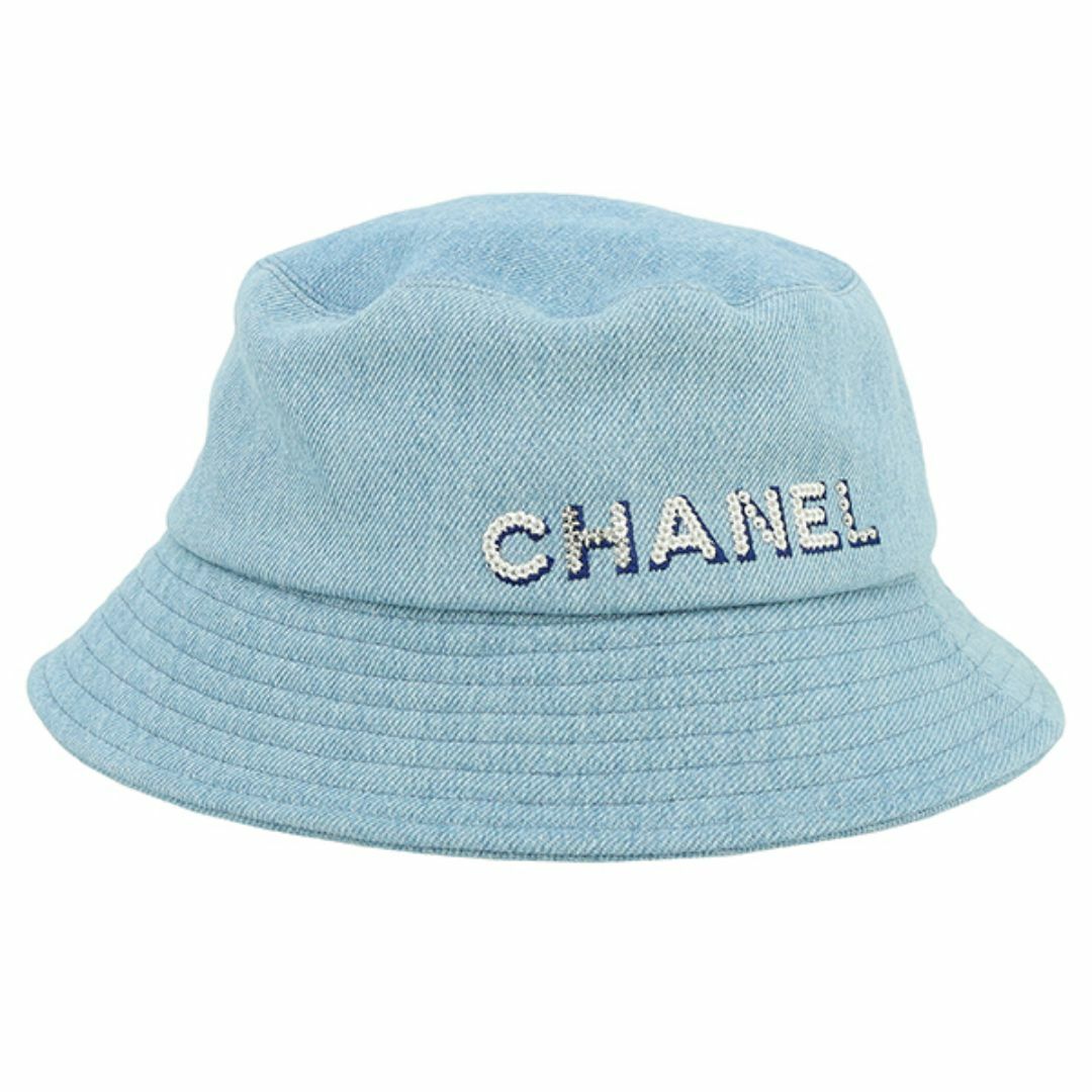 CHANEL - シャネル 帽子 ハット ロゴハット デニムハット CHANEL CHANEL - シャネル 帽子 ハット ロゴハット デニムハット CHANEL