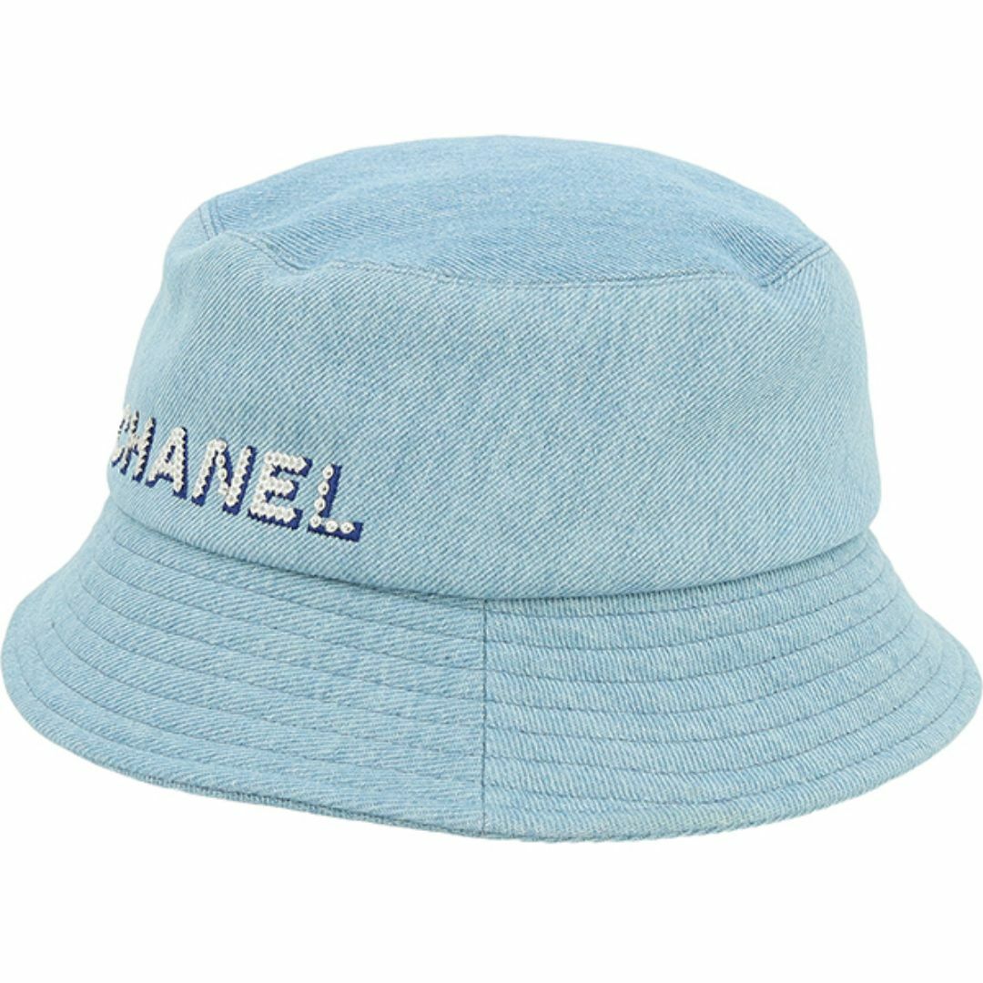 CHANEL - シャネル 帽子 ハット ロゴハット デニムハット CHANEL CHANEL - シャネル 帽子 ハット ロゴハット デニムハット CHANEL
