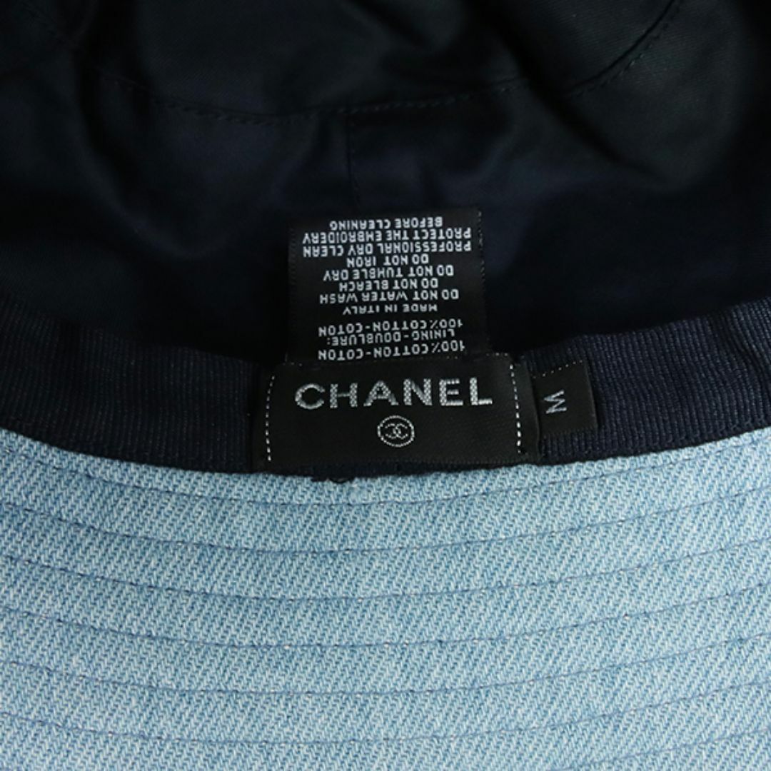 CHANEL - シャネル 帽子 ハット ロゴハット デニムハット CHANEL CHANEL - シャネル 帽子 ハット ロゴハット デニムハット CHANEL