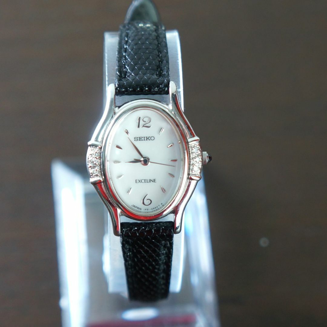 SEIKO - 【稼働美品】セイコー EXCELINE 6Pダイヤ 新品ベルト