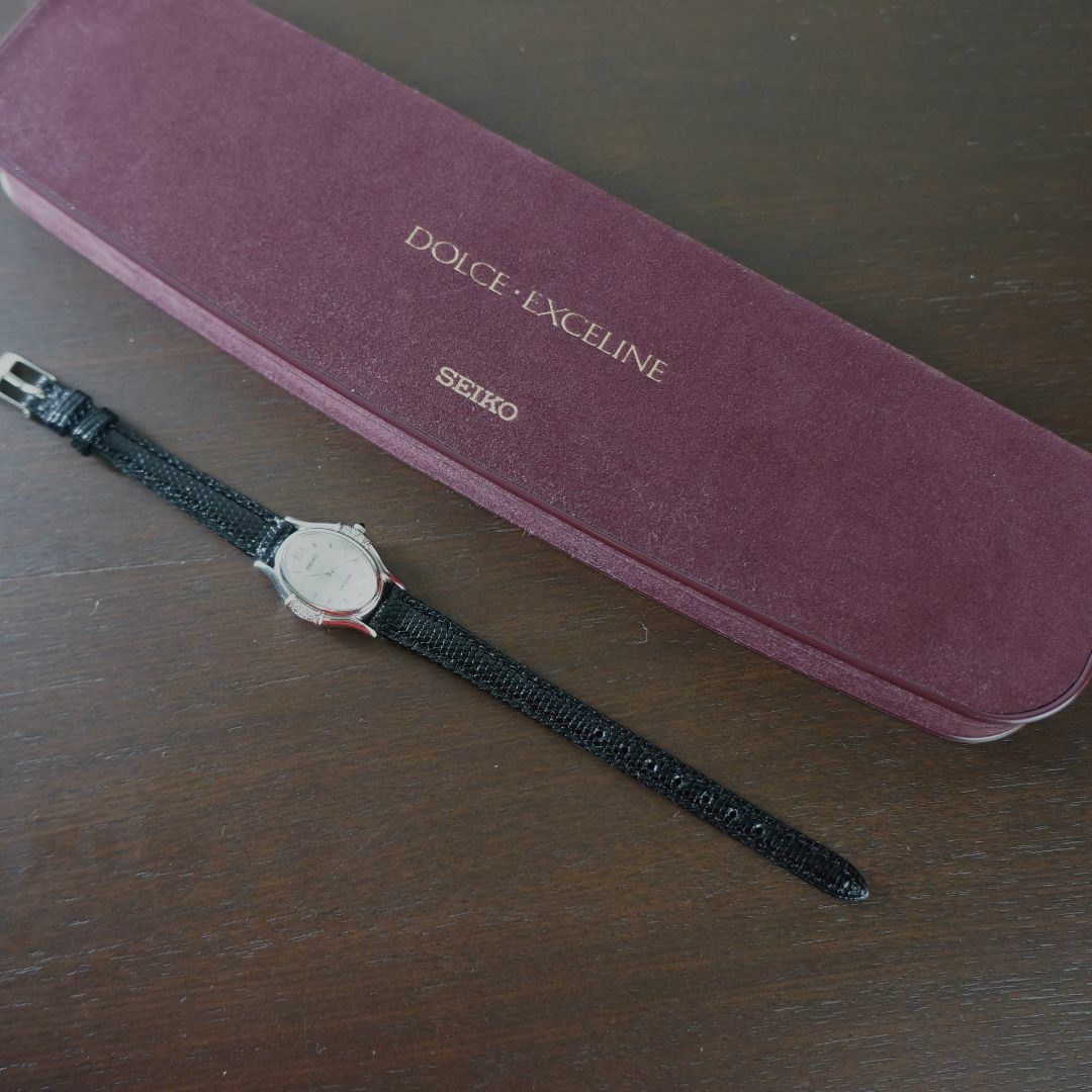 SEIKO - 【稼働美品】セイコー EXCELINE 6Pダイヤ 新品ベルト