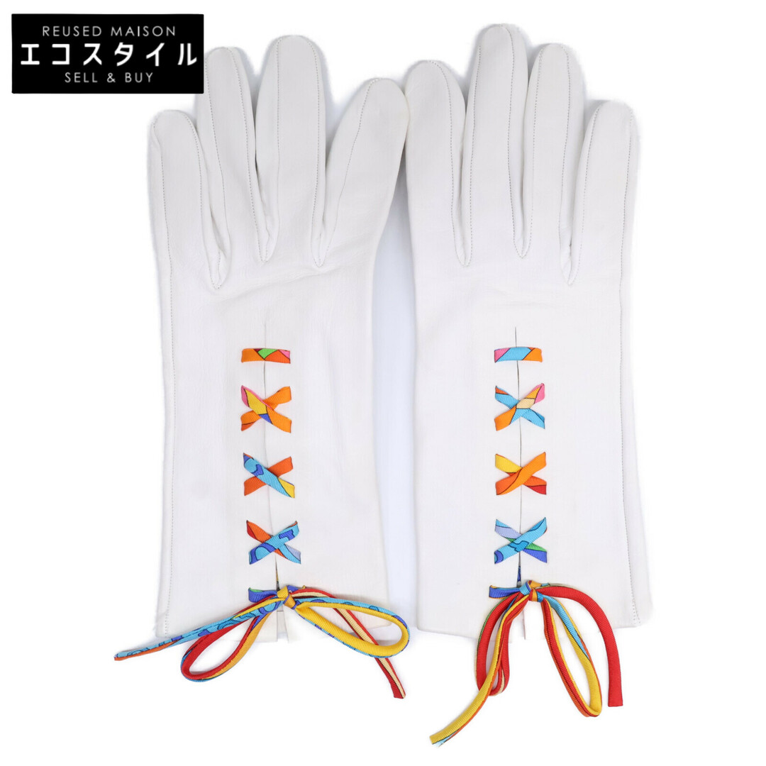 HERMES - エルメス シルクリボン ラムレザー 8の通販 by エコ HERMES - エルメス シルクリボン ラムレザー 8の通販 by エコ