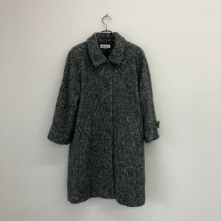 【Horcher】　灰色系　９　ステンカラーコート　ロングコート　無地　シンプル　ウール(その他)