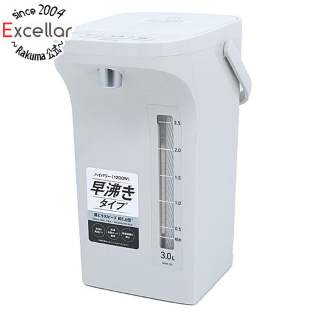 ピーコック 電気ポット 電動給湯式 早沸きタイプ 3.0L WMR-30(WH ピーコック 電気ポット 電動給湯式 早沸きタイプ 3.0L WMR-30(WH