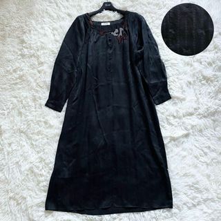 CELINE - セリーヌ エディ期 フラワー フリル ワンピース ロング CELINE - セリーヌ エディ期 フラワー フリル ワンピース ロング