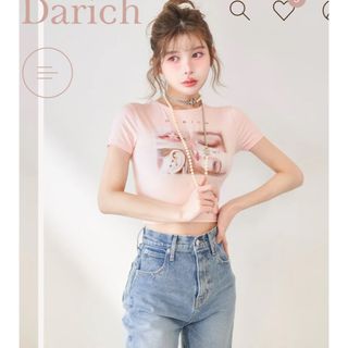Darich - darich♡レディフォトコンパクトTシャツ新品未使用タグ Darich - darich♡レディフォトコンパクトTシャツ新品未使用タグ