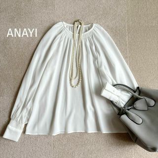 ANAYI(シャツ/ブラウス(長袖/七分) ・ ホワイト/白色系)の ANAYI(シャツ/ブラウス(長袖/七分) ・ ホワイト/白色系)の